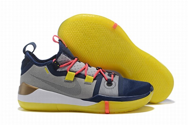 Nike Kobe AD EP Shoes Grey Blue Yellow