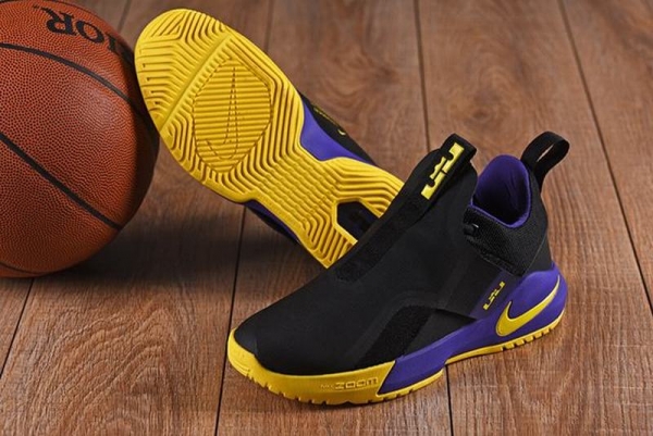 Nike Lebron James Ambassador 11 Shoes Black Purple Yellow