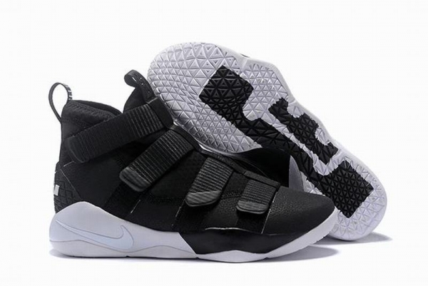 Nike Lebron James Soldier 11 Shoes Black White