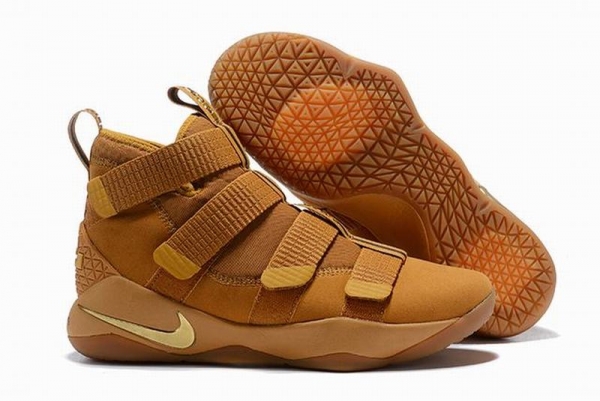 Nike Lebron James Soldier 11 Shoes Wheat Yellow