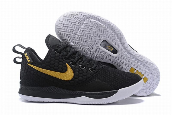 Nike Lebron James Witness 3 Shoes Black Gold