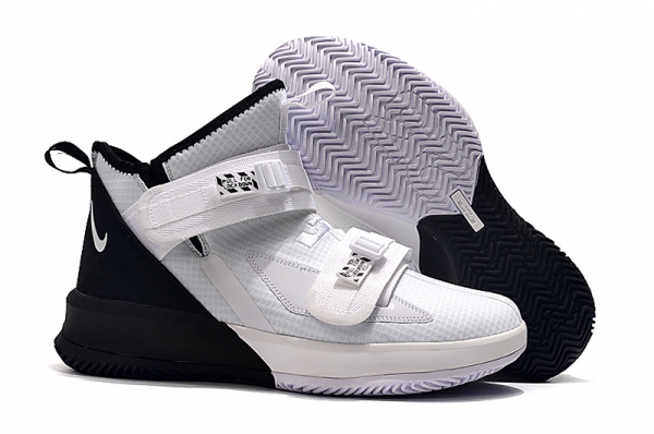 Nike Lebron James Soldier 13 Shoes White Black